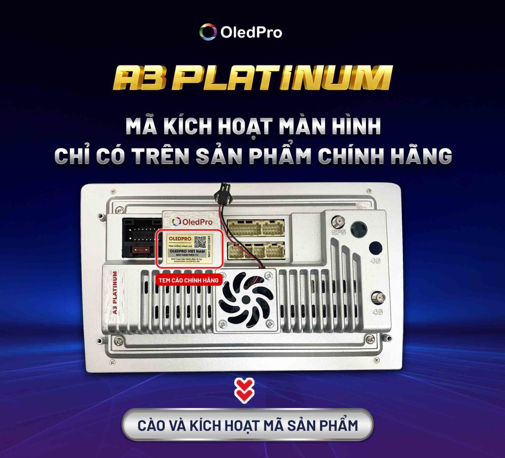 Màn Hình DVD Android OledPro A3 PlaTinum 2