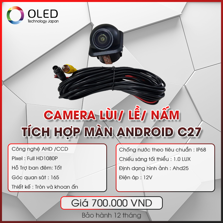 Camera lùi Oled C27