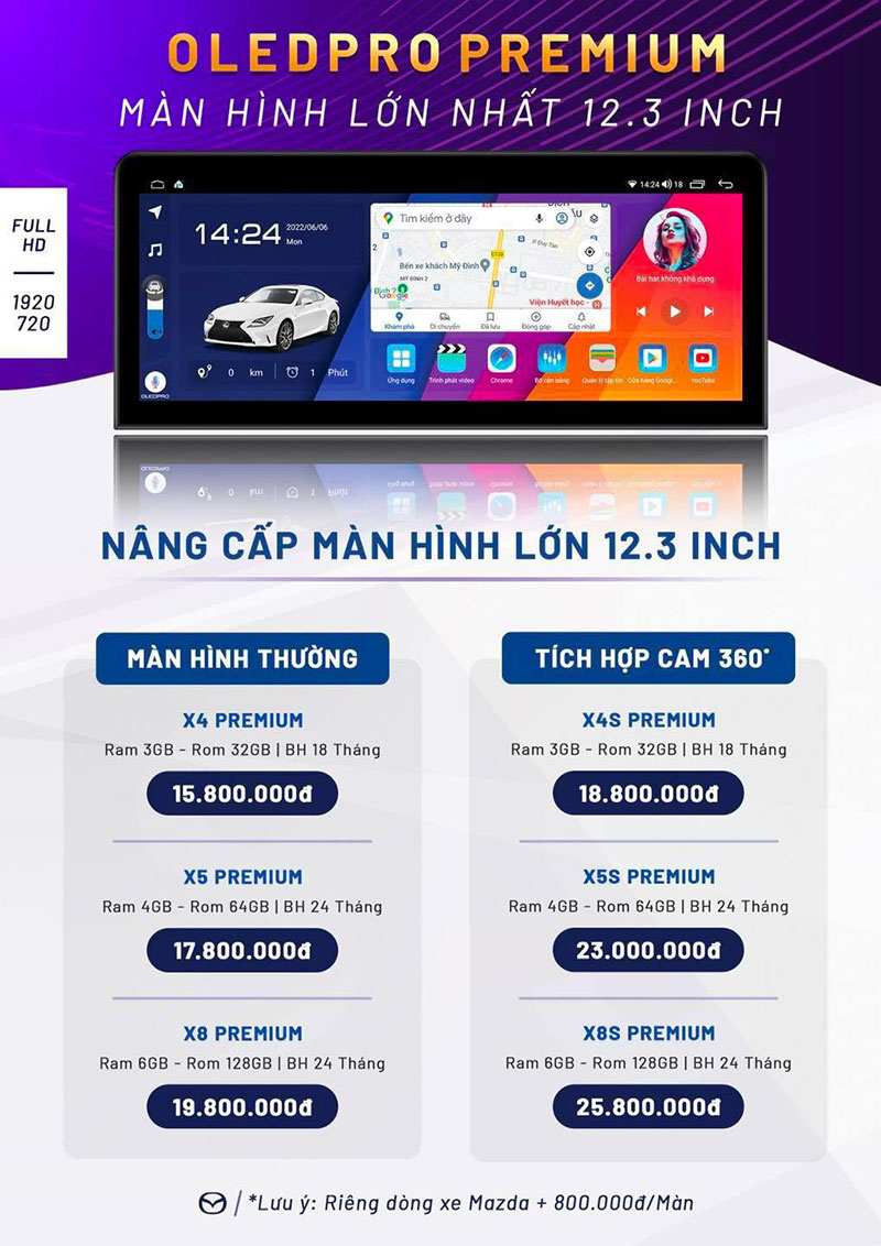 Màn Hình Android OLEDPRO Premium