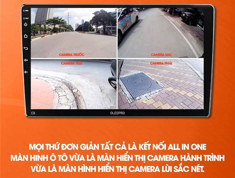 Camera Màn Hình DVD Android OledPro X8