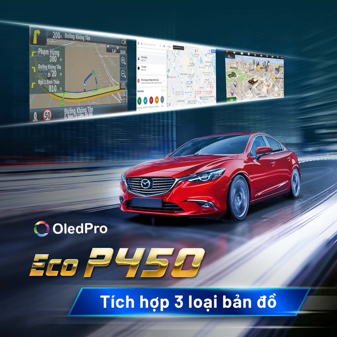 Màn hình Android ô tô OledPro Eco P450 2