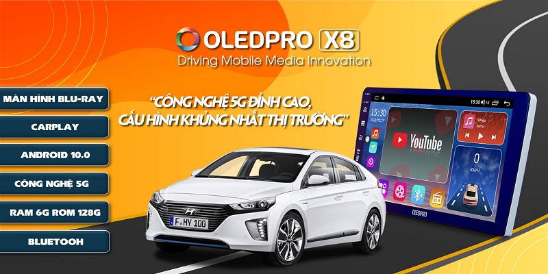 Màn Hình Android OledPro X5S New Liền Camera 360